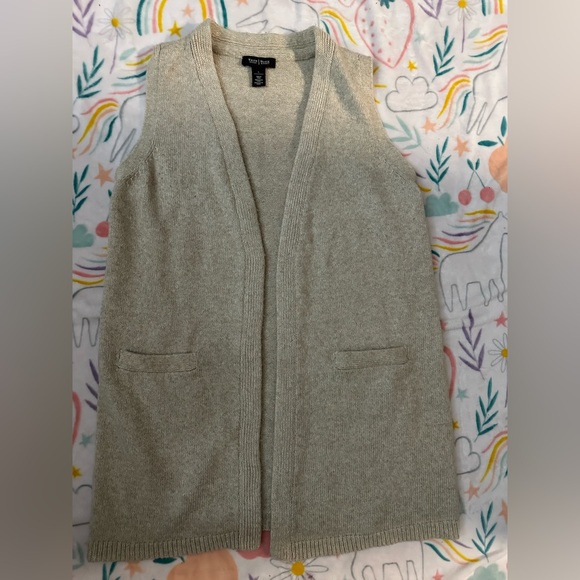 White House Black Market Sweaters - White‎ House Black Market Tan Knit Vest